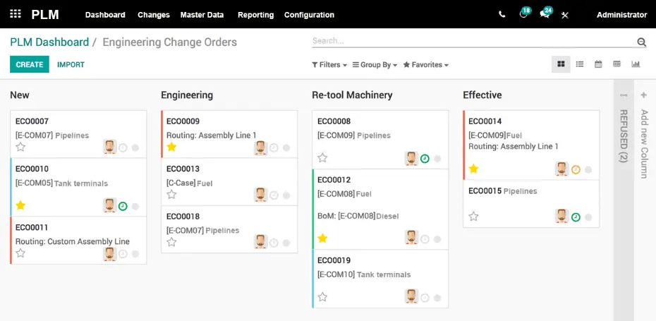 Software Supply Chain PLM Example