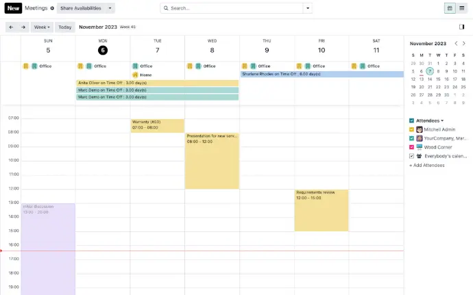 Services Appointments Example